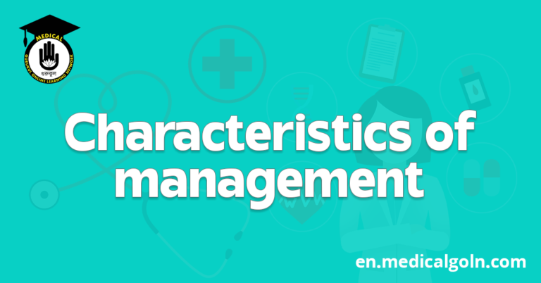 Characteristics of management