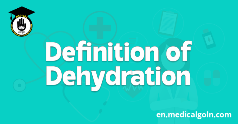 Definition of Dehydration