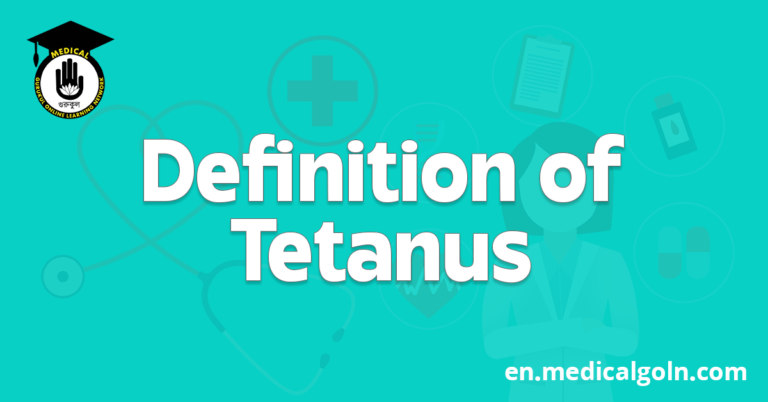 Definition of Tetanus
