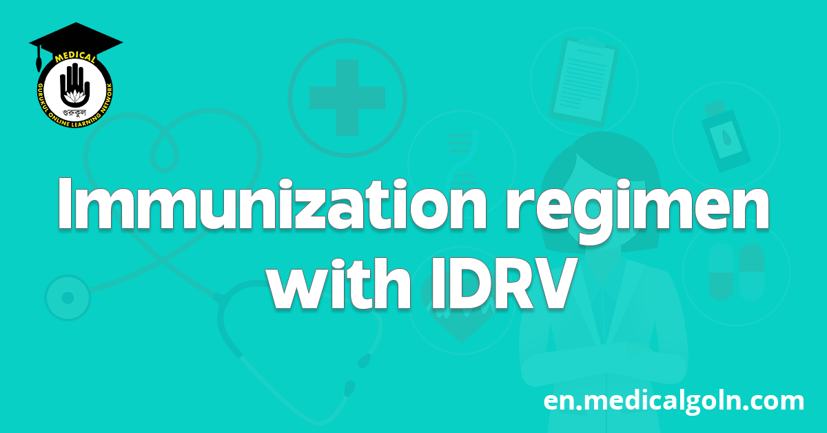 Immunization regimen with IDRV